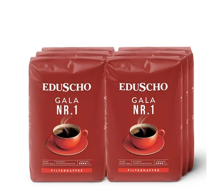 Sechs Packungen EDU Gala Nr.1 500gx6 Ventil.