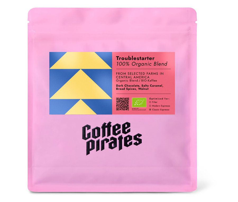 Coffee Pirates - Troublestarter Bio Espresso - 250 g Ganze Bohne