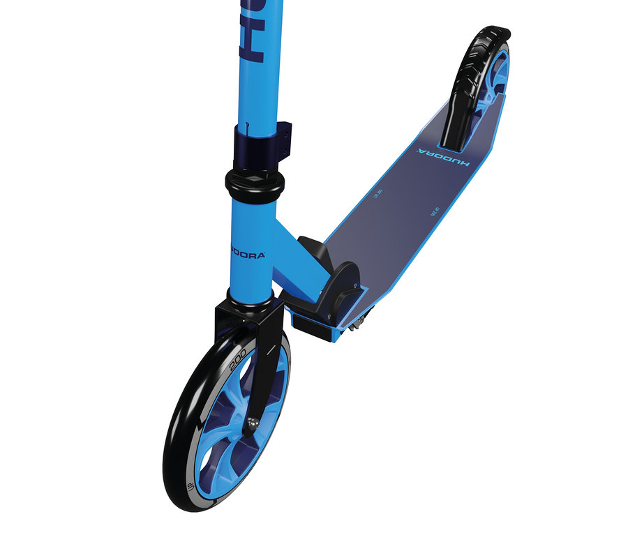 Nahaufnahme eines blauen HUDORA Scooter »Up 200«.
