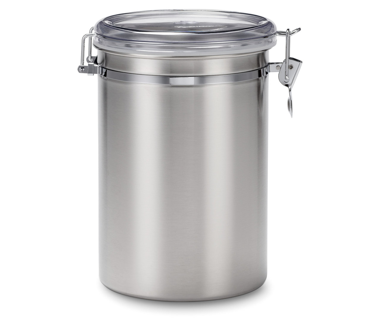 Eine Aromadose aus Edelstahl mit einem Fassungsvermögen von 1 kg.