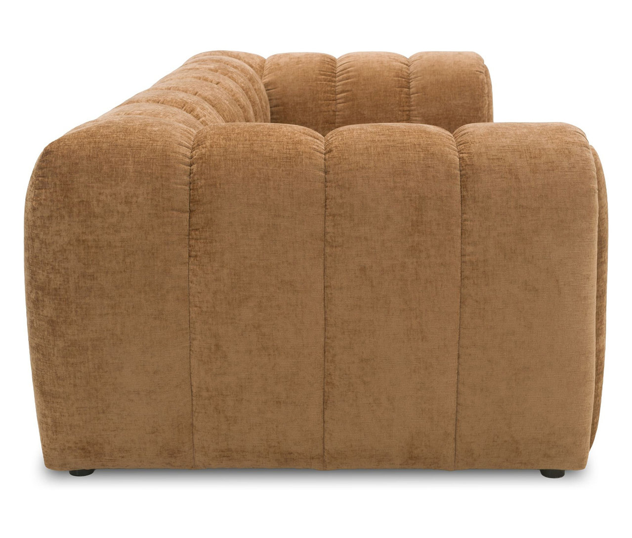 Detailansicht des hellbraunen DOMO Bigsofas Sitzraster, breit.