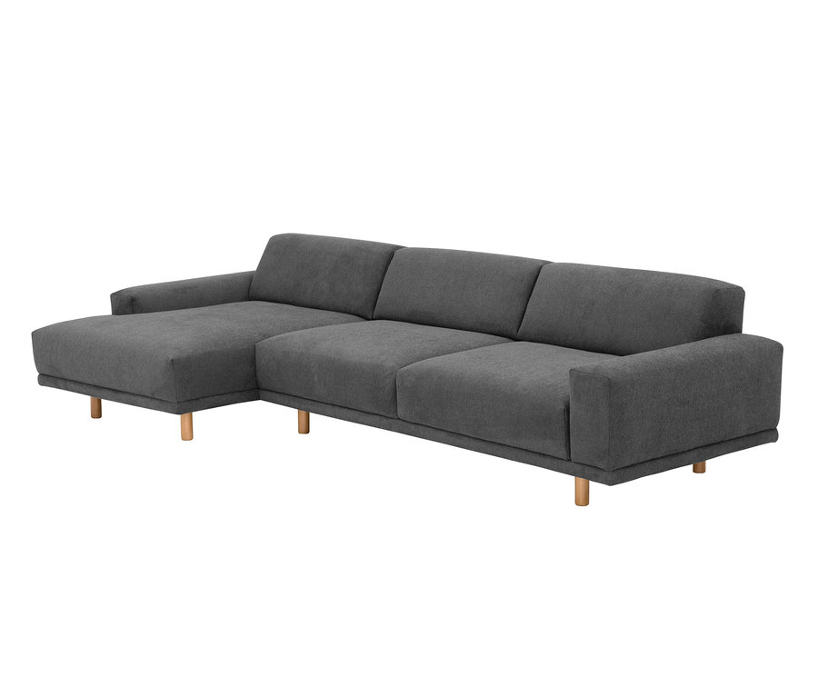 Ecksofa »Penelope«, dunkelgrau, links.