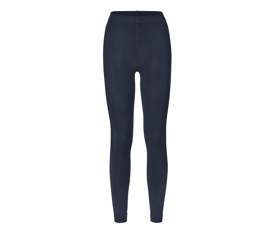Dunkelblaue Thermoleggings.