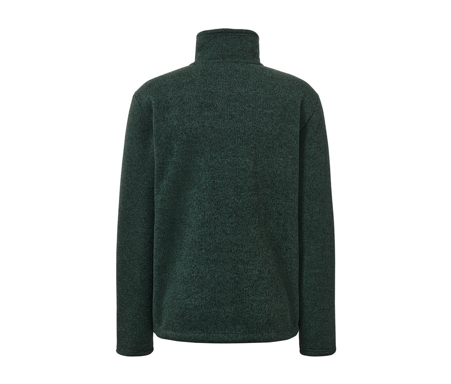 Rückansicht der Thermo-Strickfleecejacke.