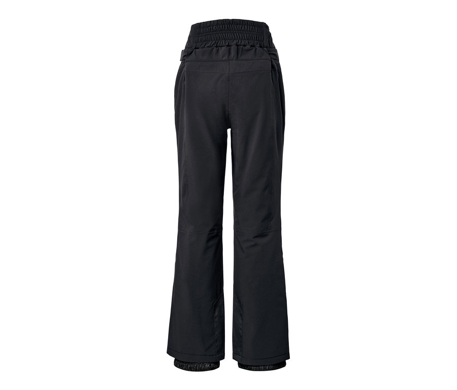 Schwarze High-Waist-Skihose.