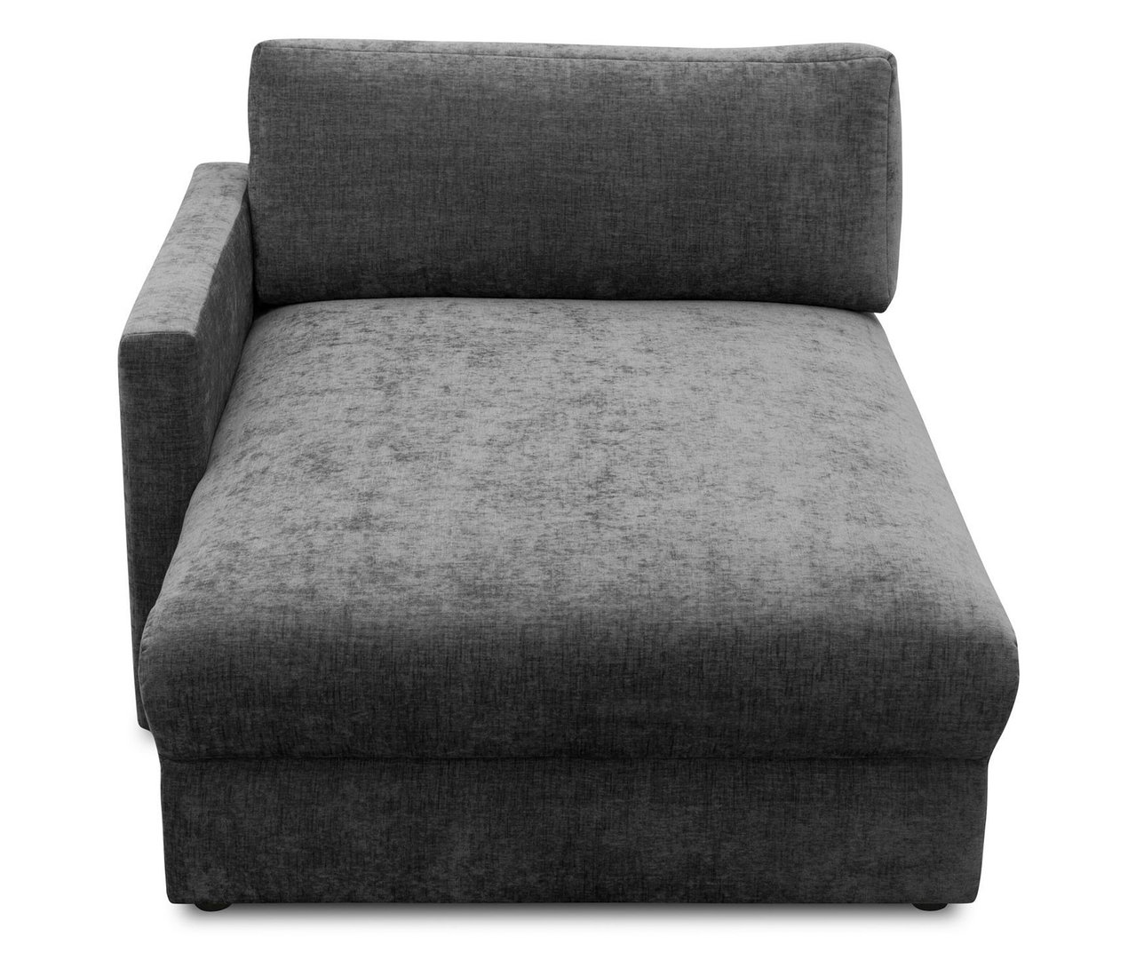 DOMO Longchair, linksbündig, anthrazit.