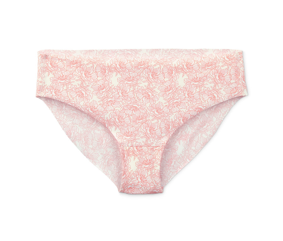 Detailansicht eines Magic-Cut-Slips mit Blumenmuster.