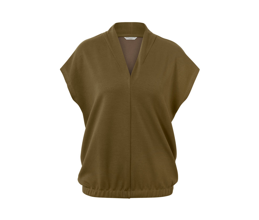 Blusenshirt mit V-Ausschnitt.