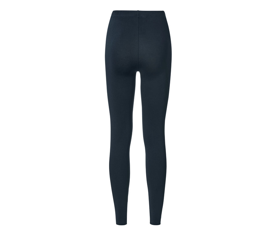 Dunkle Leggings von hinten gezeigt.