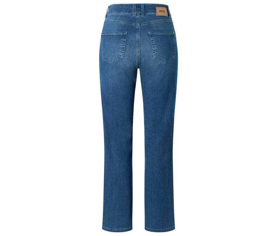 Rückansicht der Angels Jeans »Lara« Straight Fit, mid blue.