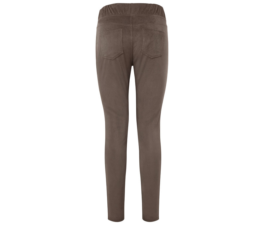 Braune Hose mit Gummibund von hinten.