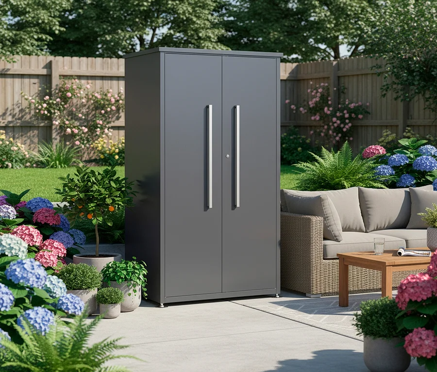 Metall-Gartenschrank bei Tchibo kaufen