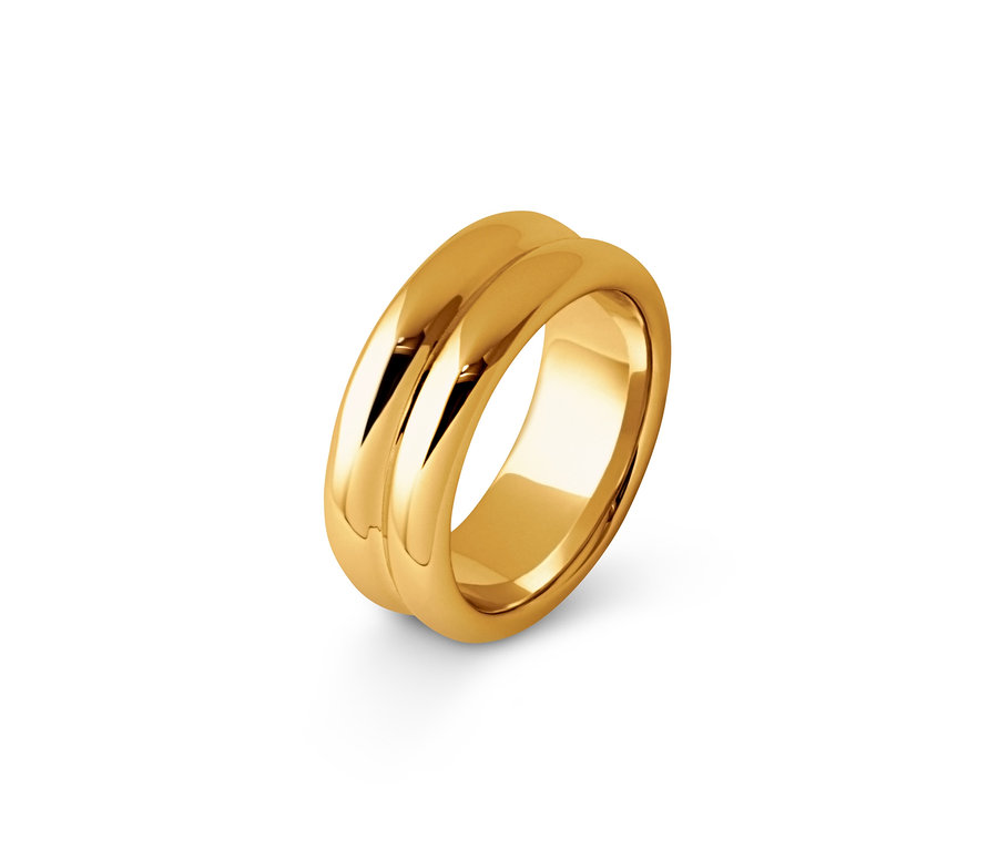 Goldener Doppelring.