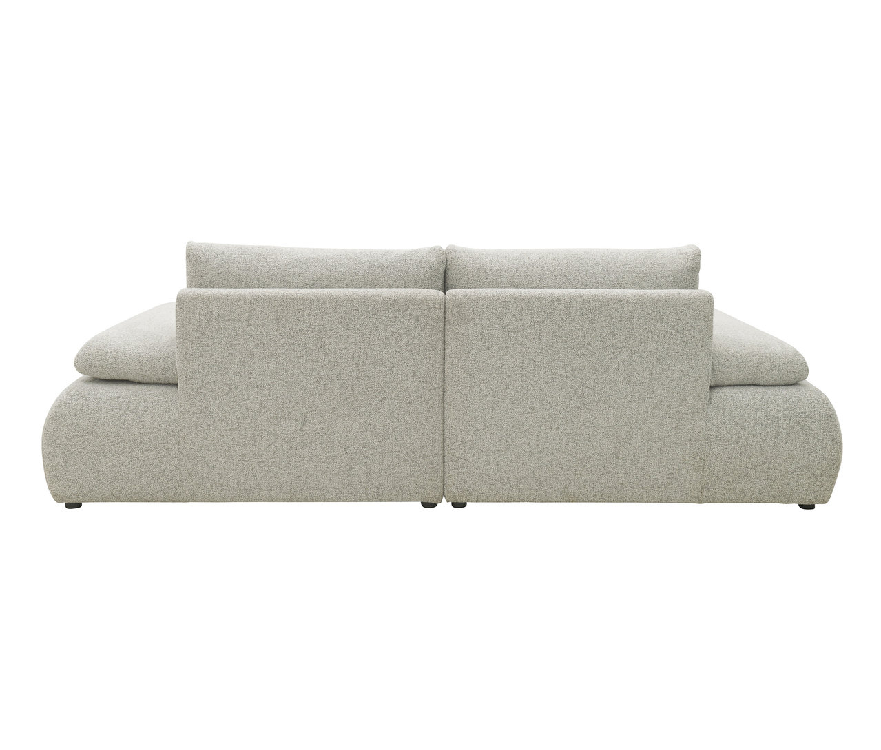 Rückansicht des DOMO Ecksofas »Bela«, links, mit Armlehne und Staufach.