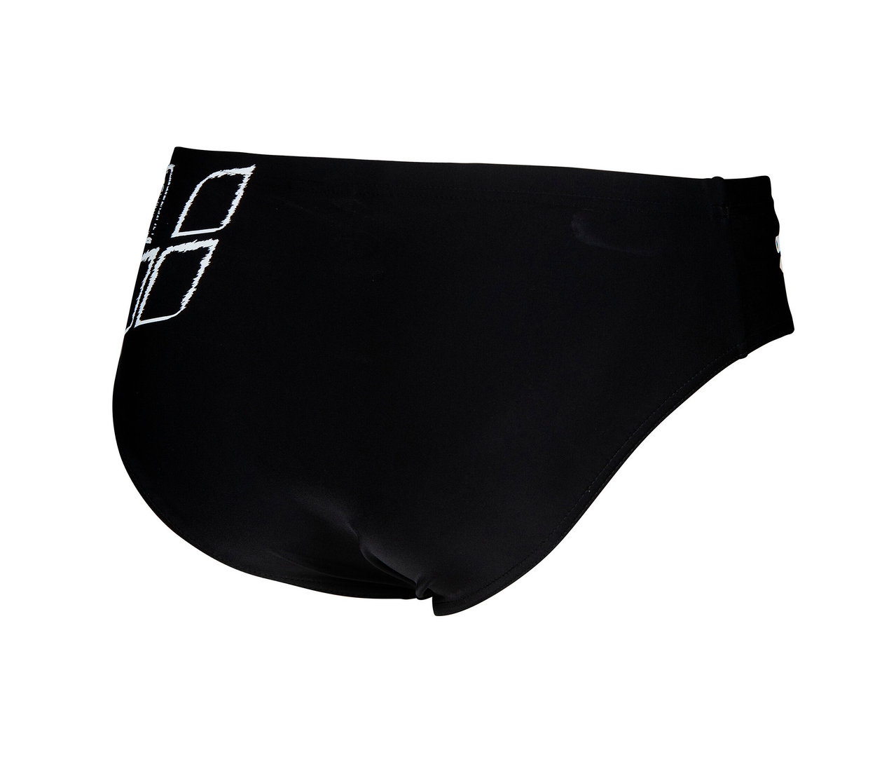 Schwarzer arena Badehosen-Slip Scratchy.