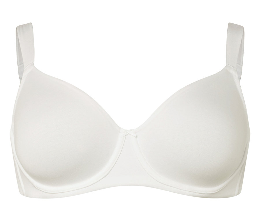 Weißer Bügel-BH.