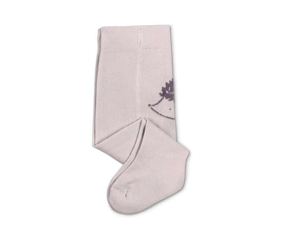 Hellrosa 3 Strumpfhosen mit Igel-Muster