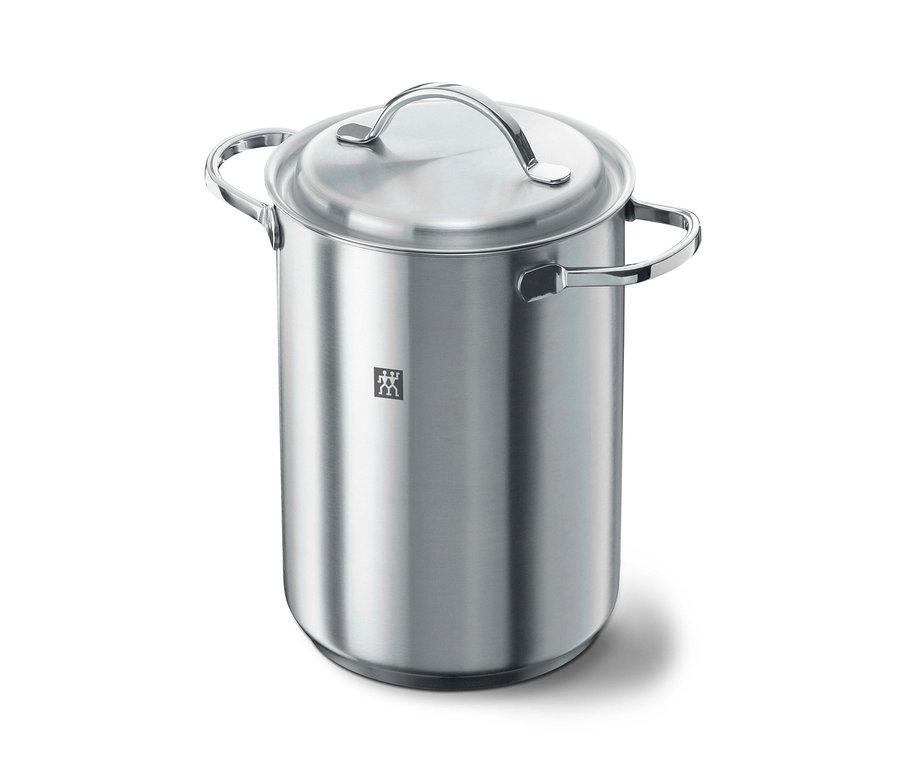 Ein ZWILLING Spargel-/Nudeltopf »Twin Specials«, ca. 16 cm, aus Edelstahl mit Deckel.