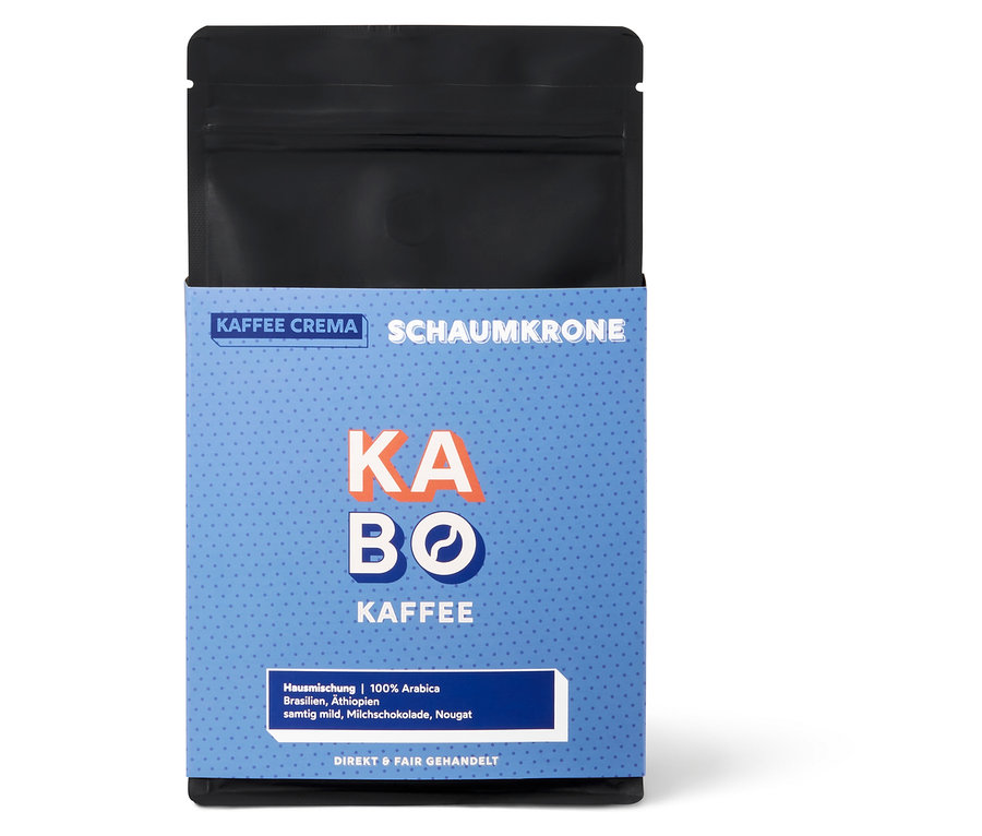 KABO - Schaumkrone Caffè Crema - 250 g Ganze Bohne