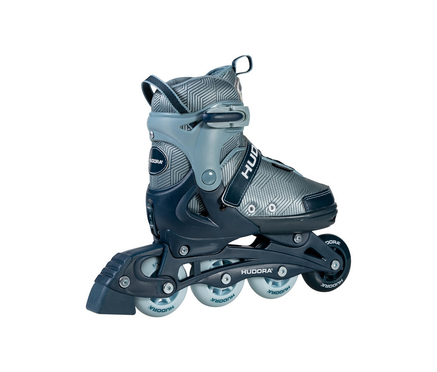 Ein einzelner HUDORA Inline Skate »Leon 2.0« vor einem weißen Hintergrund.
