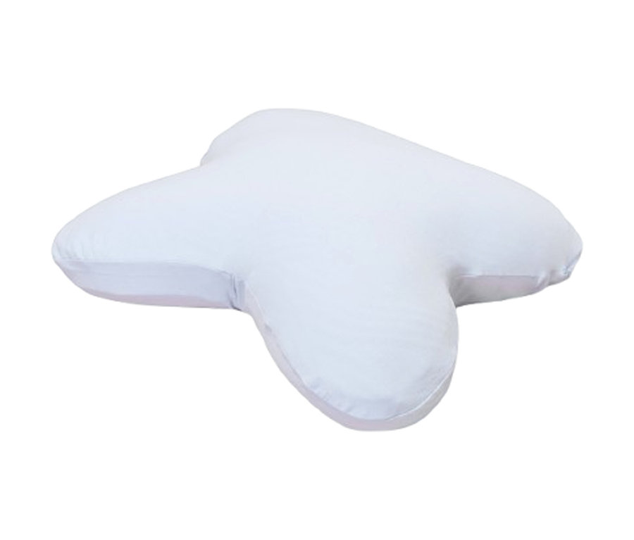 Weißes Kissen mit Tempur Kissenbezug All-around, platin.