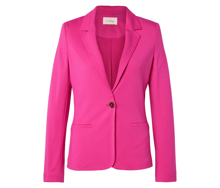 Pinker Blazer mit einem Knopf