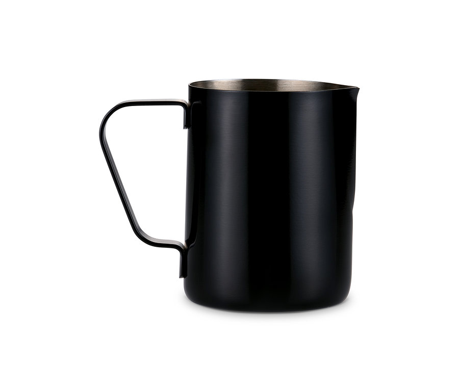 Schwarzes Milchkännchen, 300 ml, mit Griff.