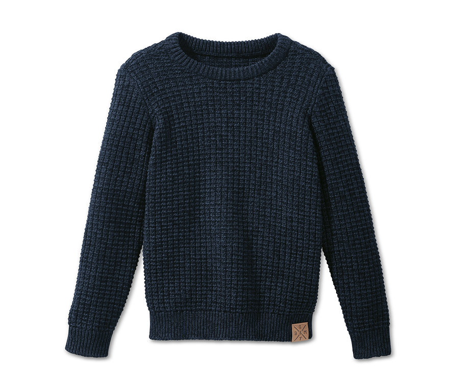 Nahaufnahme von einem Strickpullover.