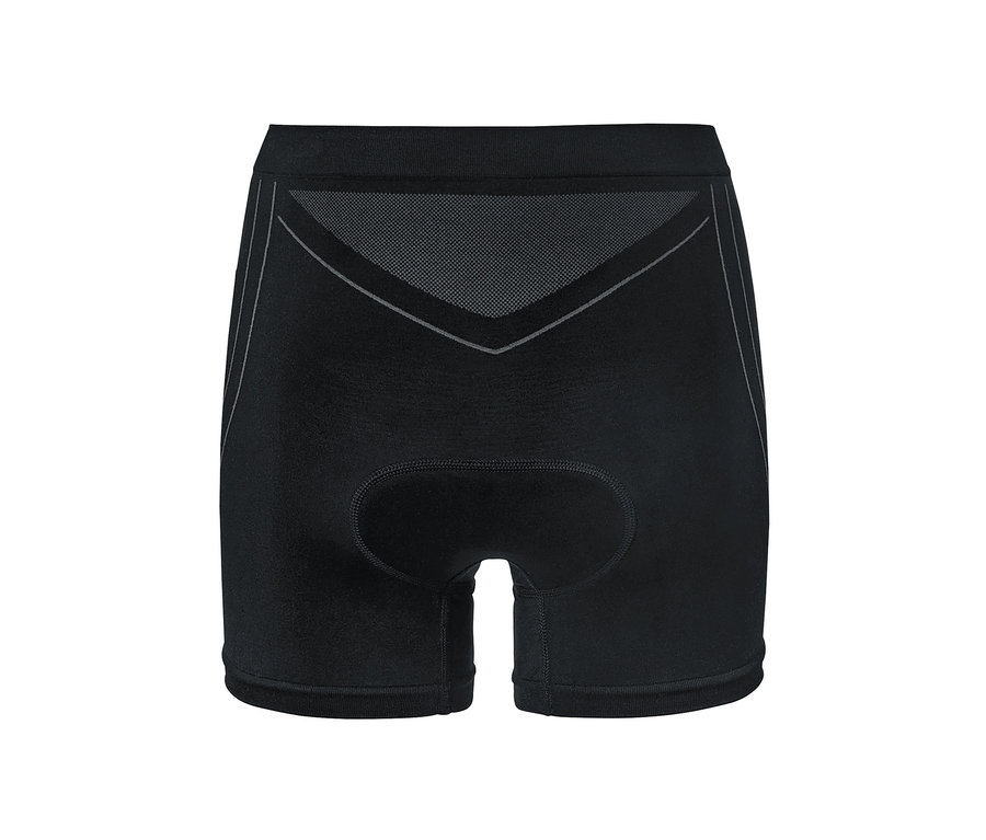 Schwarze Radunterhose.