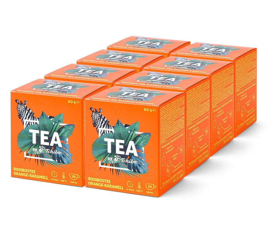 TEA by Tchibo Rooibos Orange-Karamell - 8 x 20