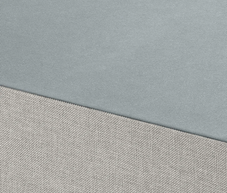 Detailaufnahme von grauen Ordnungsboxen.
