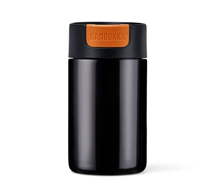 Kambukka To-Go-Becher, Black Chrome.