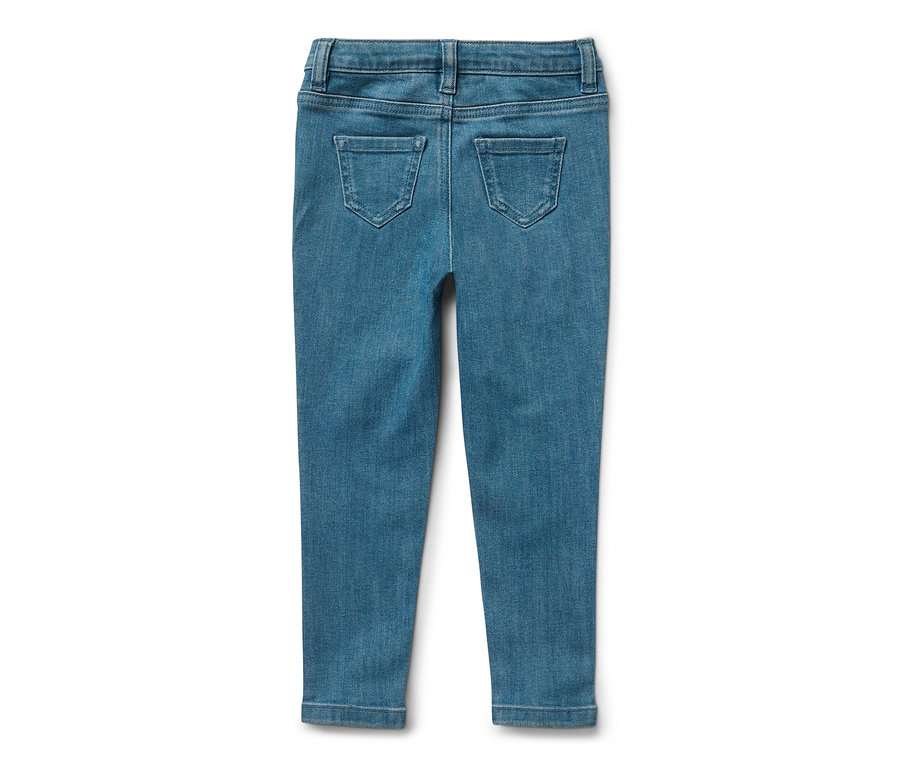 Blaue Kinder-Jeans – Fit »Lotta« von hinten.