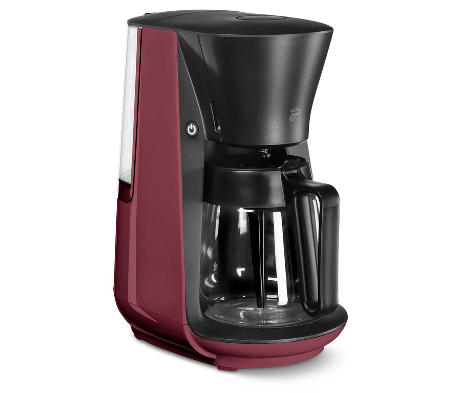Detailansicht der »Let's Brew« Filterkaffeemaschine in Berry.