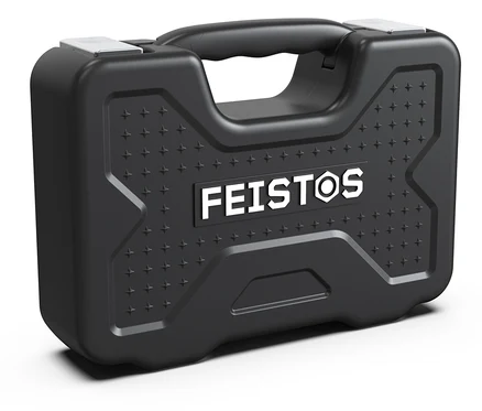 Ein schwarzer FEISTOS Werkzeugkoffer »Manos 82«.