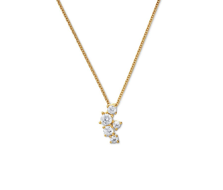 Goldkette mit Zirkonia.