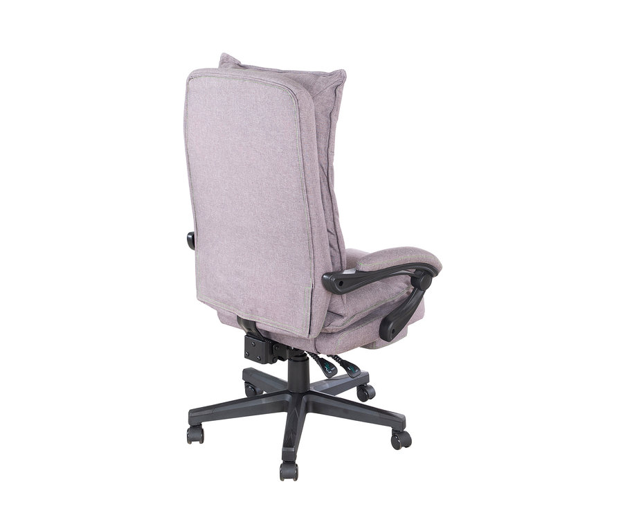 Rückansicht des grauen roba Minecraft Gaming-Stuhls.