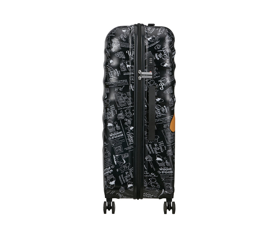 Schwarzer American Tourister Wavebreaker »Winnie Poo«, groß, mit Winnie Puuh-Motiven.