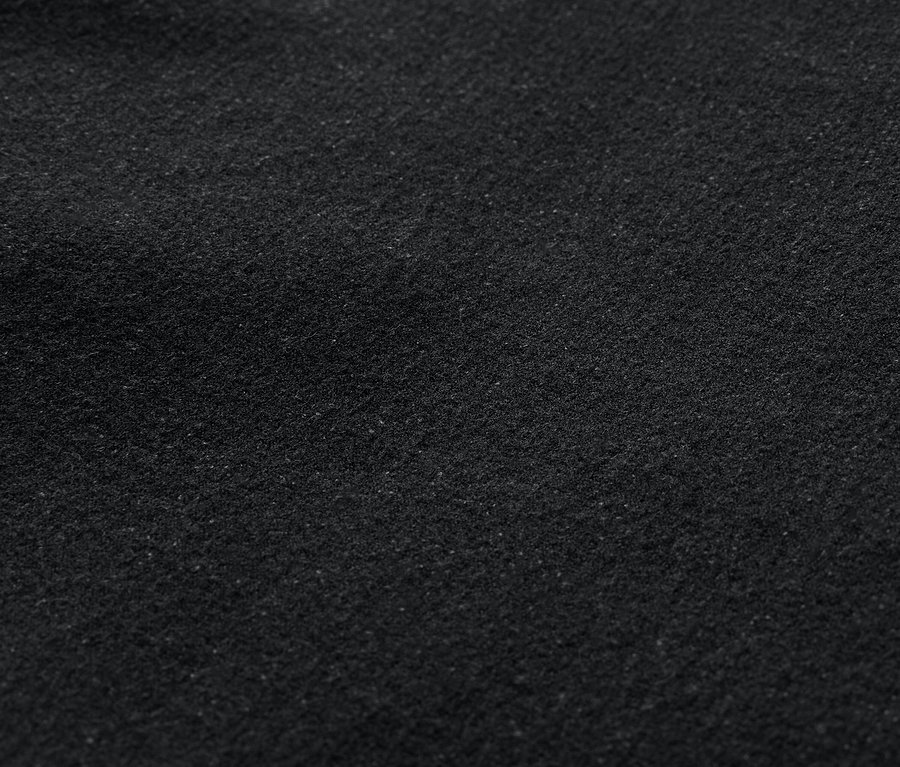 Textur eines dunkelgrauen Stoffes.