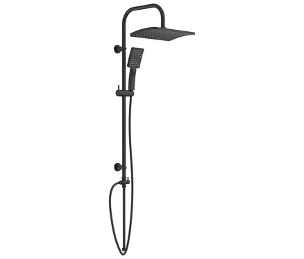 Schwarzes Duschkopf-Set »Mallorca« mit Kopf- und Handbrause.