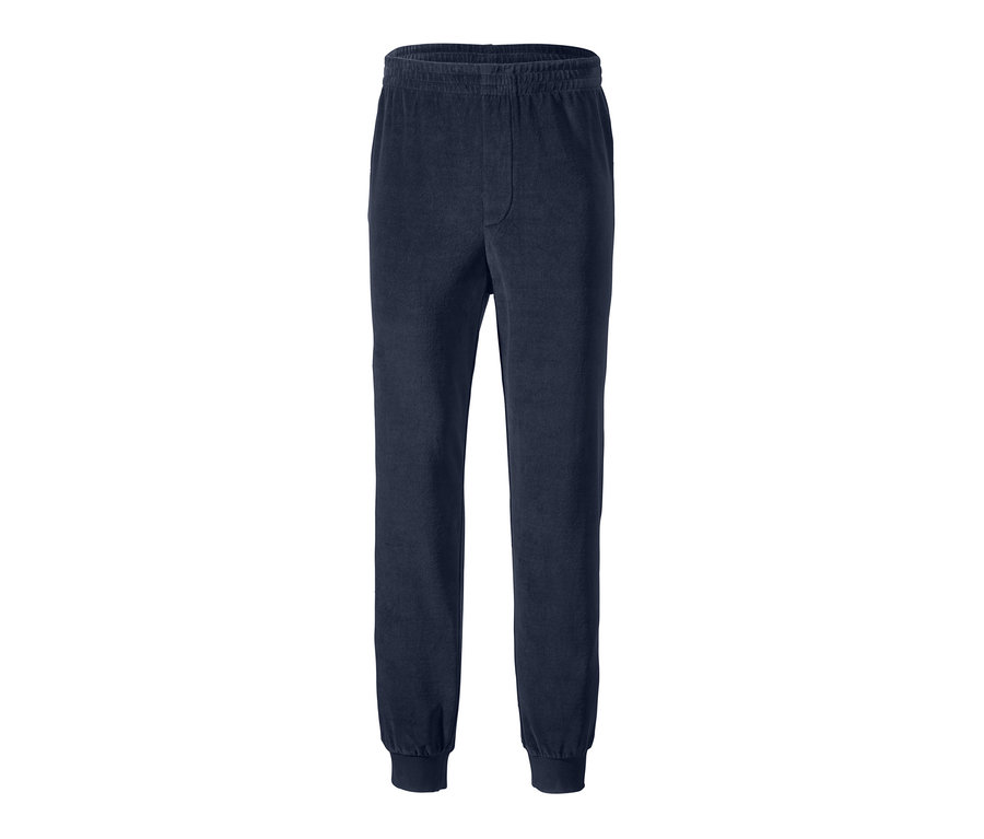 Marineblaue Nicki-Pyjamahose.