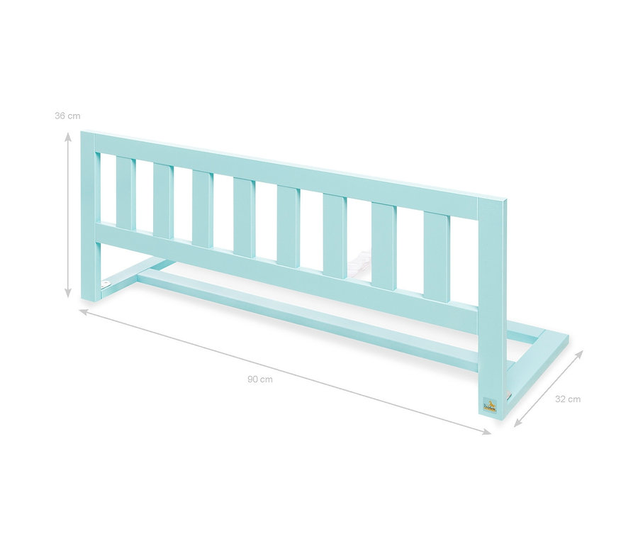 Mintgrünes Pinolino Bettschutzgitter »Classic«, 90 cm.