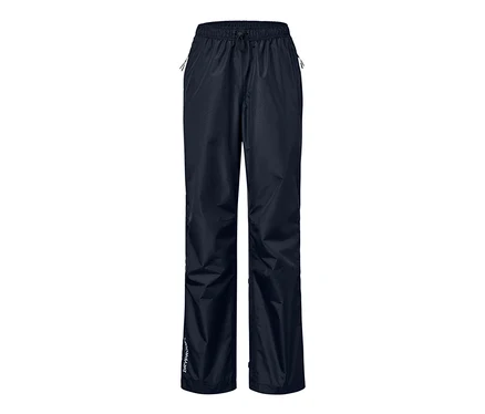 Eine marineblaue Unisex-High-Tech-Regenhose.