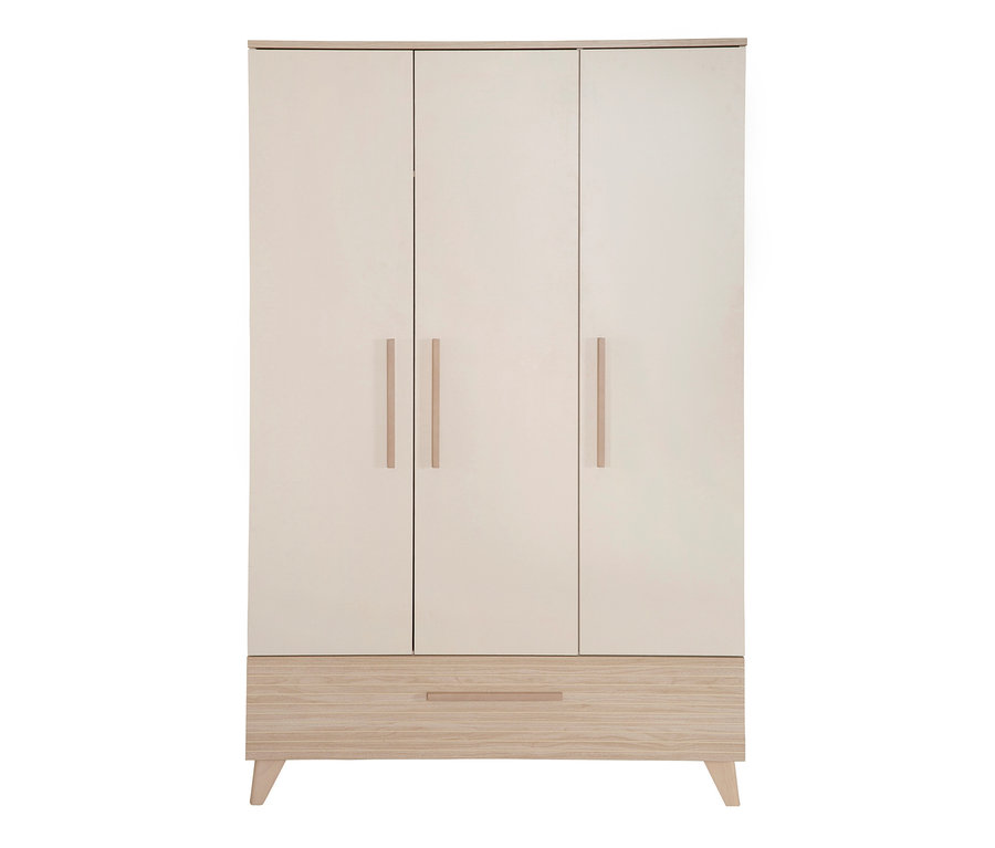 Dreitüriger Schrank mit Schublade in Kaschmir.
