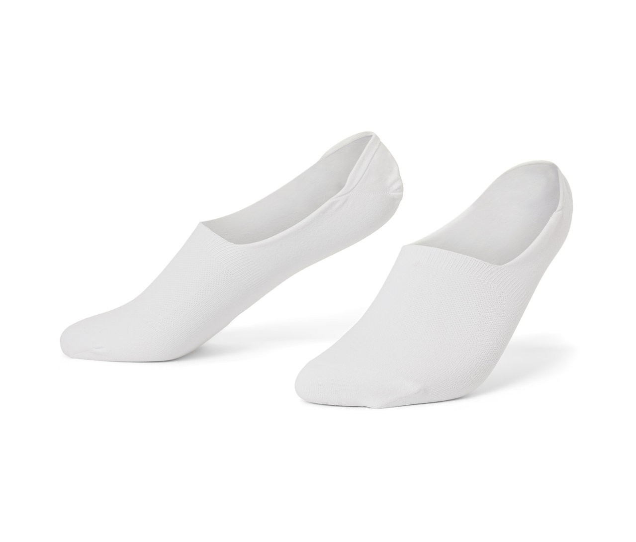 Zwei Paar weiße Sport-Füßlinge.