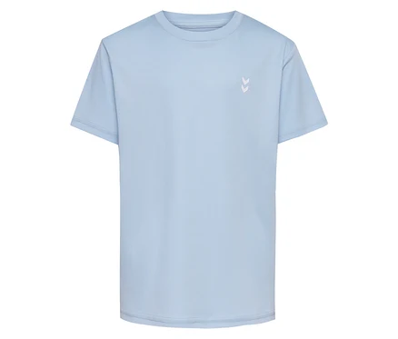 Helles blaues HUMMEL HMLJR pulse Training-T-Shirt.