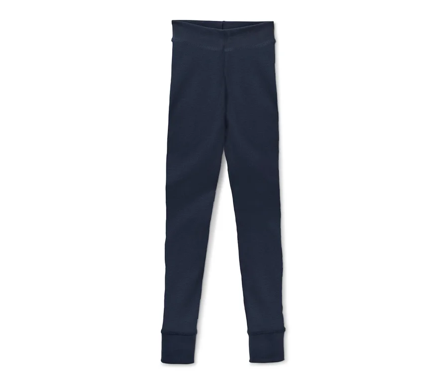 Eine dunkelblaue, lange Unterhose, 2 Stk.