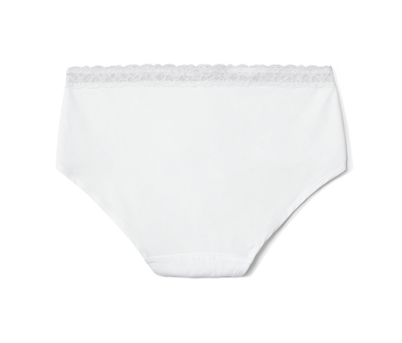 Weiße 5 Pantys mit Spitze.