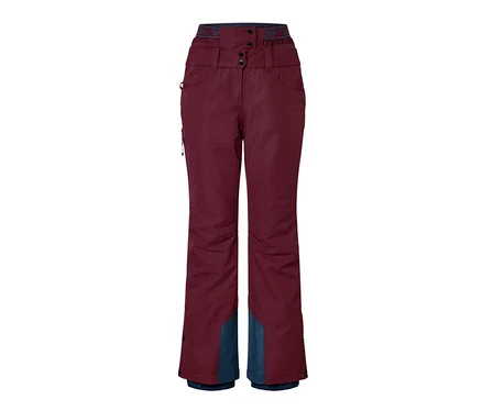 Weinrote Ski-und-Snowboardhose.