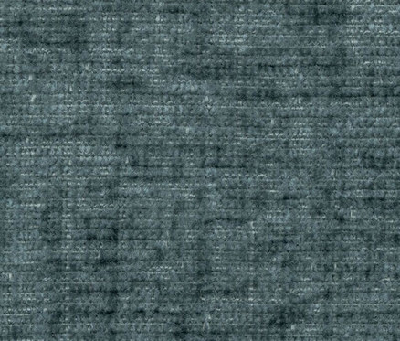 Nahaufnahme der Textur eines Stoffes in Grau- und Blautönen.